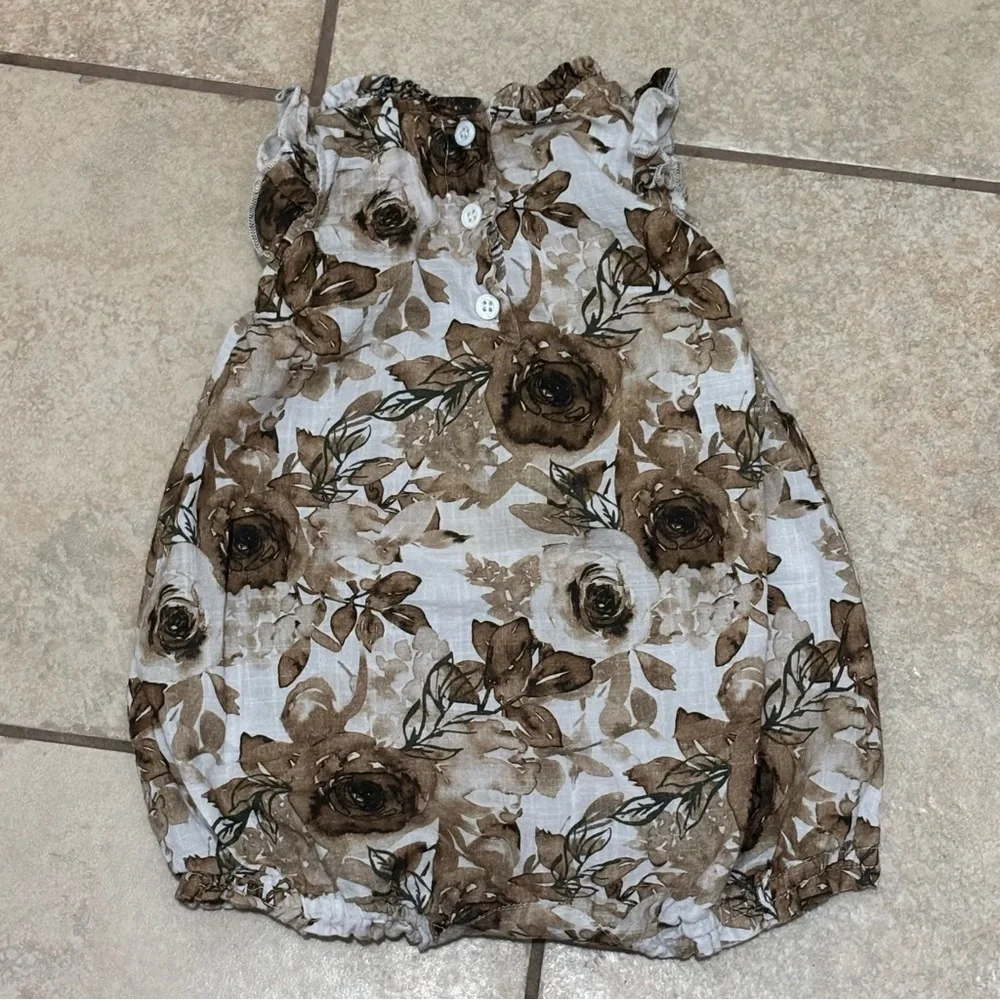 Floral Baby Girl Dresses 2-Piece Bundle Spring Dress Set Size 9-12 Months